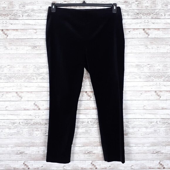 Lauren Ralph Lauren Pants - Ralph Lauren Velvet Pants Sz 14 Black Womens Side Zip 49A